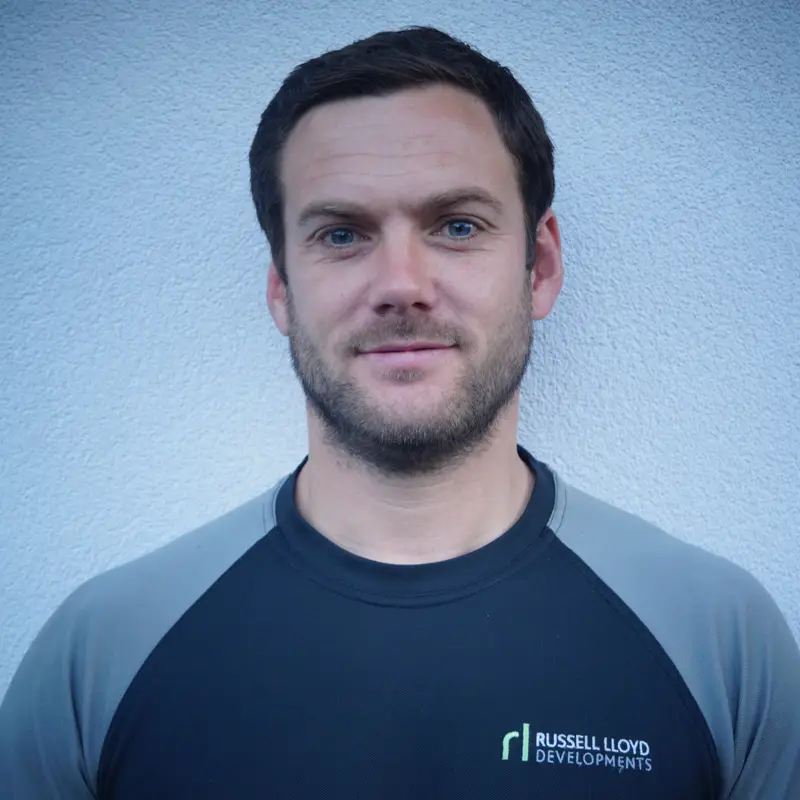 jon profile image of Jon Evans wearing Russell Lloyd Evans branded t-shirt